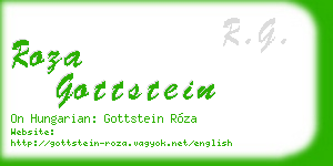 roza gottstein business card
